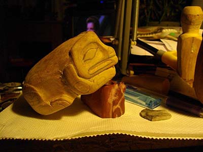 frog in progress